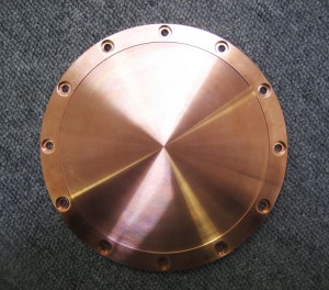銅加工　バッキングプレート